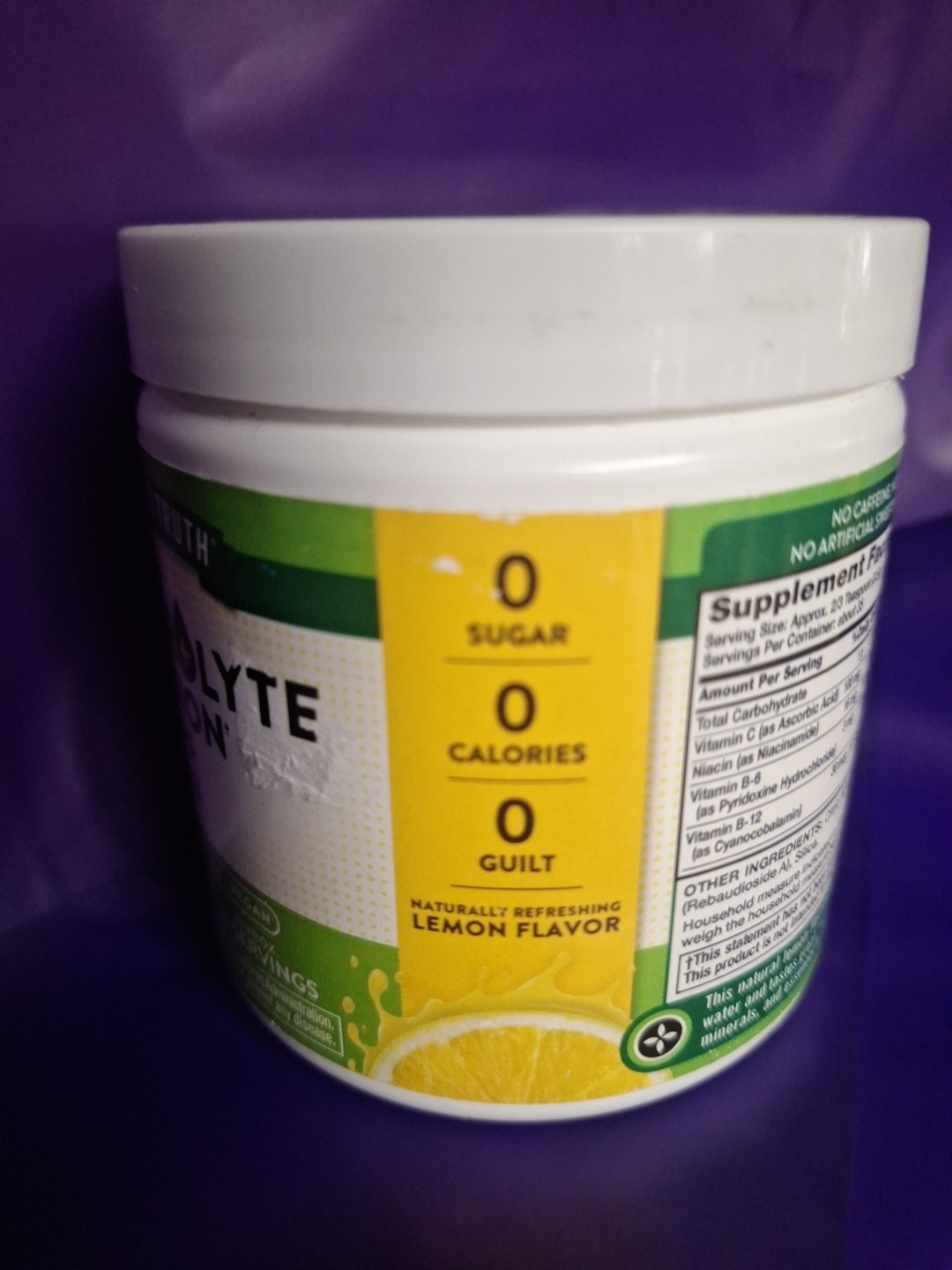 Electrolyte Hydration + B Vitamins Powder Mix Lemon 4.3 oz Exp. 08/2026 M60