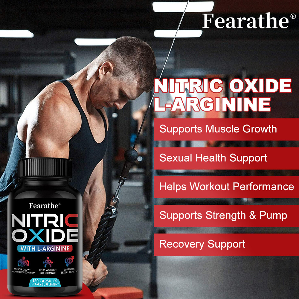Extra Strength Nitric Oxide Supplement L Arginine 3X Strength Highest Potency