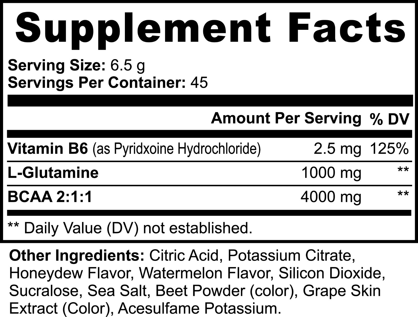 BCAA Amino Energy Post Workout Powder Fast Muscle Recovery – Honeydew Watermelon