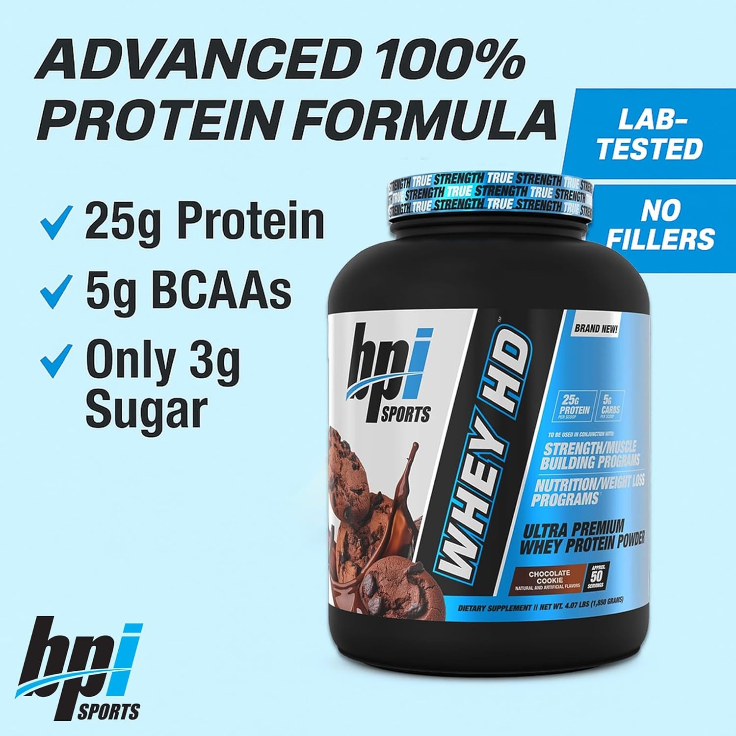 Whey HD Ultra Premium Protein Powder Isolate BPI Sports