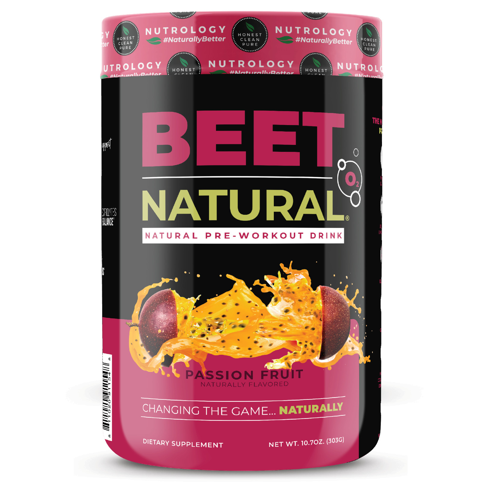 Beet Natural O2 – All-Natural Pre-Workout-Beet Root Powder-Passion Fruit-20 ser