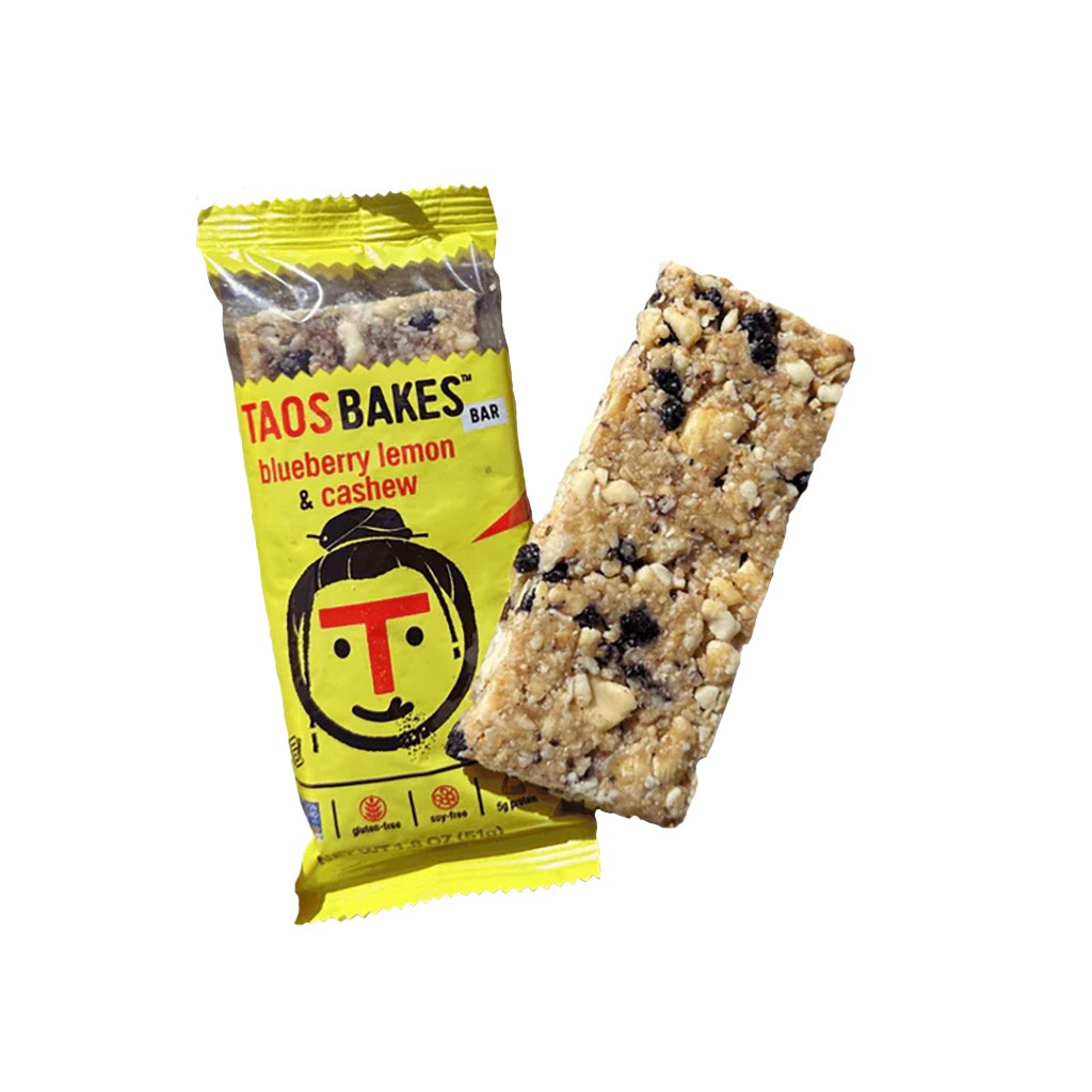 Taos Bakes Lemon Blueberry Cashew Energy Bars – Gluten-Free, Non-GMO, Natural