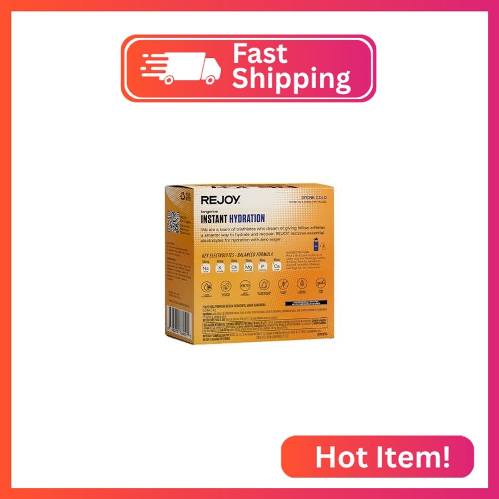Rejoy – Electrolyte Powder Packets, 10 Sticks – Hydration Drink Mix Supplement –