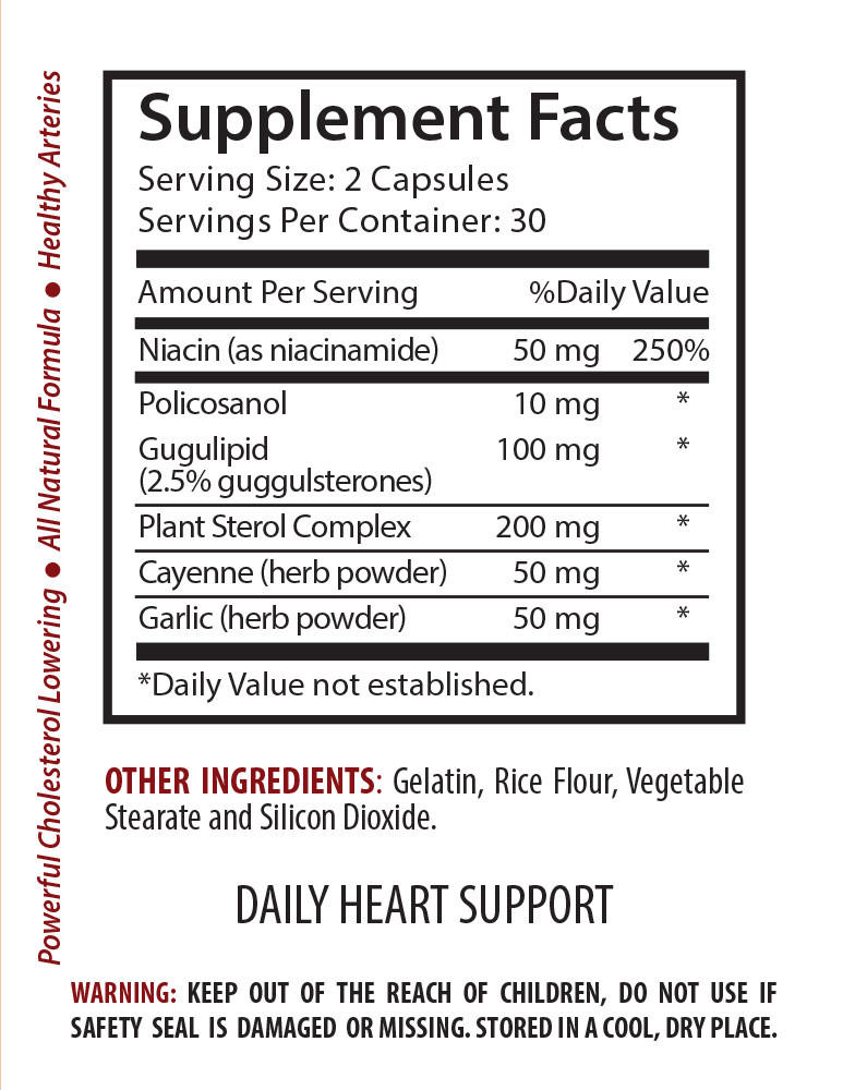 Cayenne pepper – CHOLESTEROL RELIEF NATURAL FORMULA – immune support tablets -2B