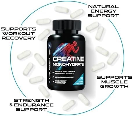 Creatine Monohydrate 3000mg Per Serving – 3X Strength Micronized Creatine Powder