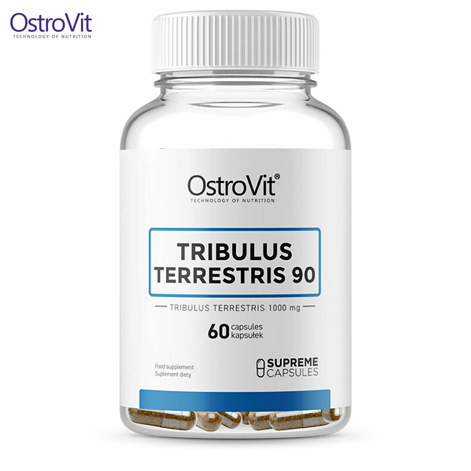 OstroVit Tribulus Terrestris 90 60 Caps Powerful Natural Testosterone Booster