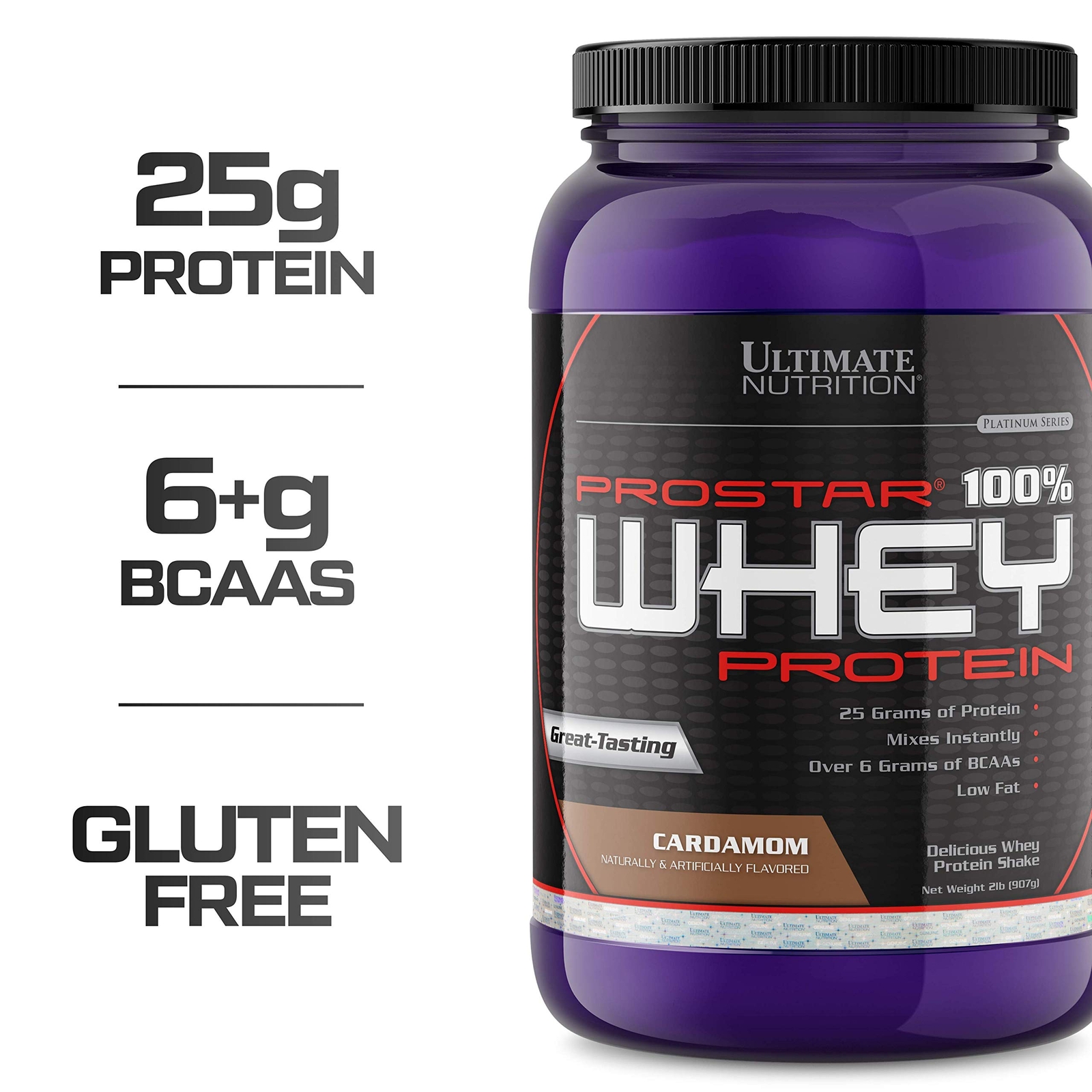 Prostar Whey Protein Powder 25 gm of Protein – 30 Servings, Cardamom, 2 lbs