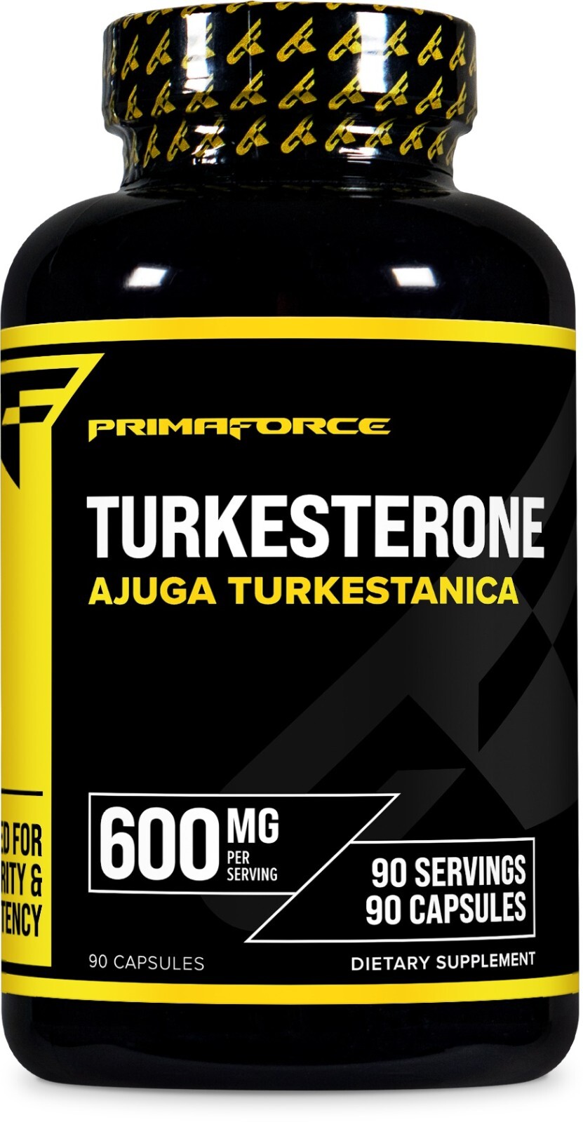 PrimaForce Turkesterone 600mg, 90 Capsules – Non-GMO & Gluten Free Supplement