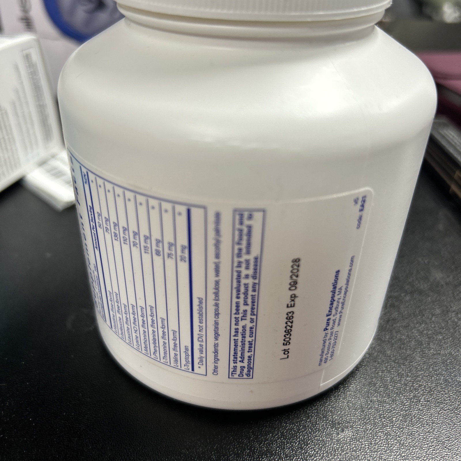 Pure Encapsulations Essential Amino Acids – Muscle Recovery Support Health* –