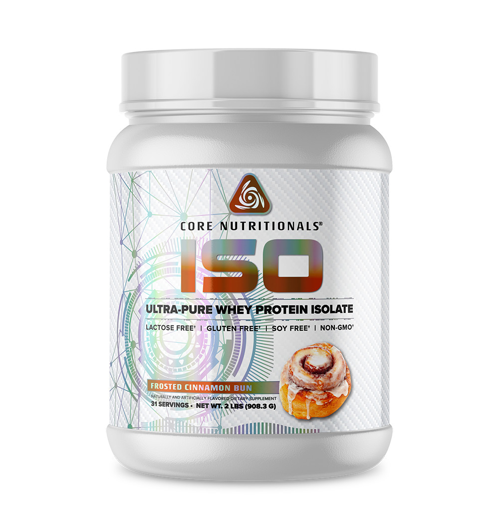 Core Nutritionals ISO Ultra-Pure Isolate Whey Protein 2lb (Frosted Cinnamon Bun)