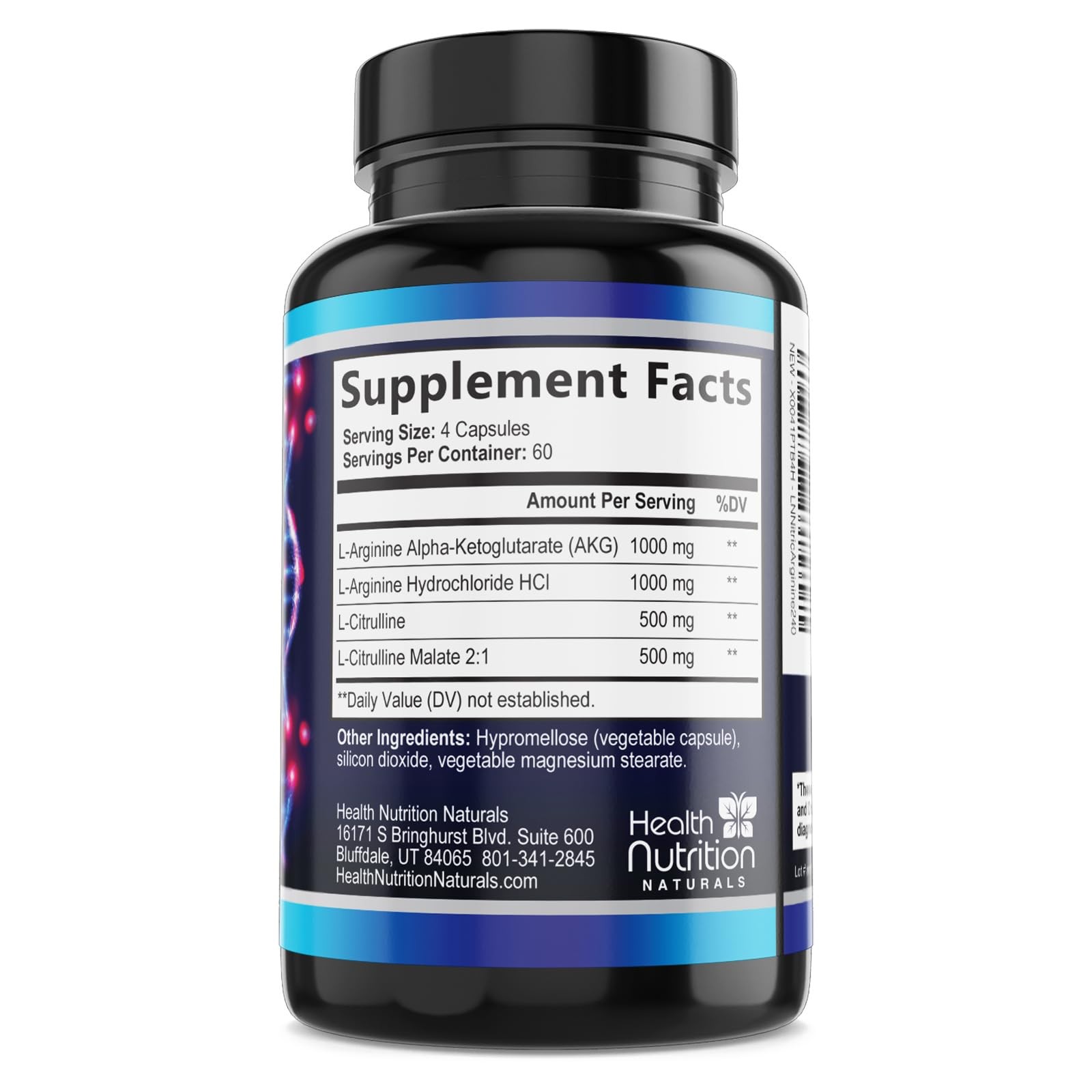 Extra Strength Nitric Oxide Booster – 3X Strength L-Arginine AKG & Citrulline Ma