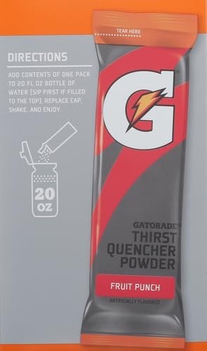 Sports Drink Powder Fruit Punch 10 Count Electrolytes Replenishment Stick