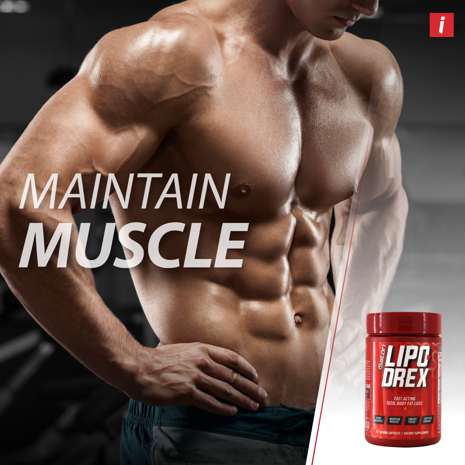 LIPO-DREX Total Body Fat Loss Thermogenic with Muscle Maintenance – 60 Capsules