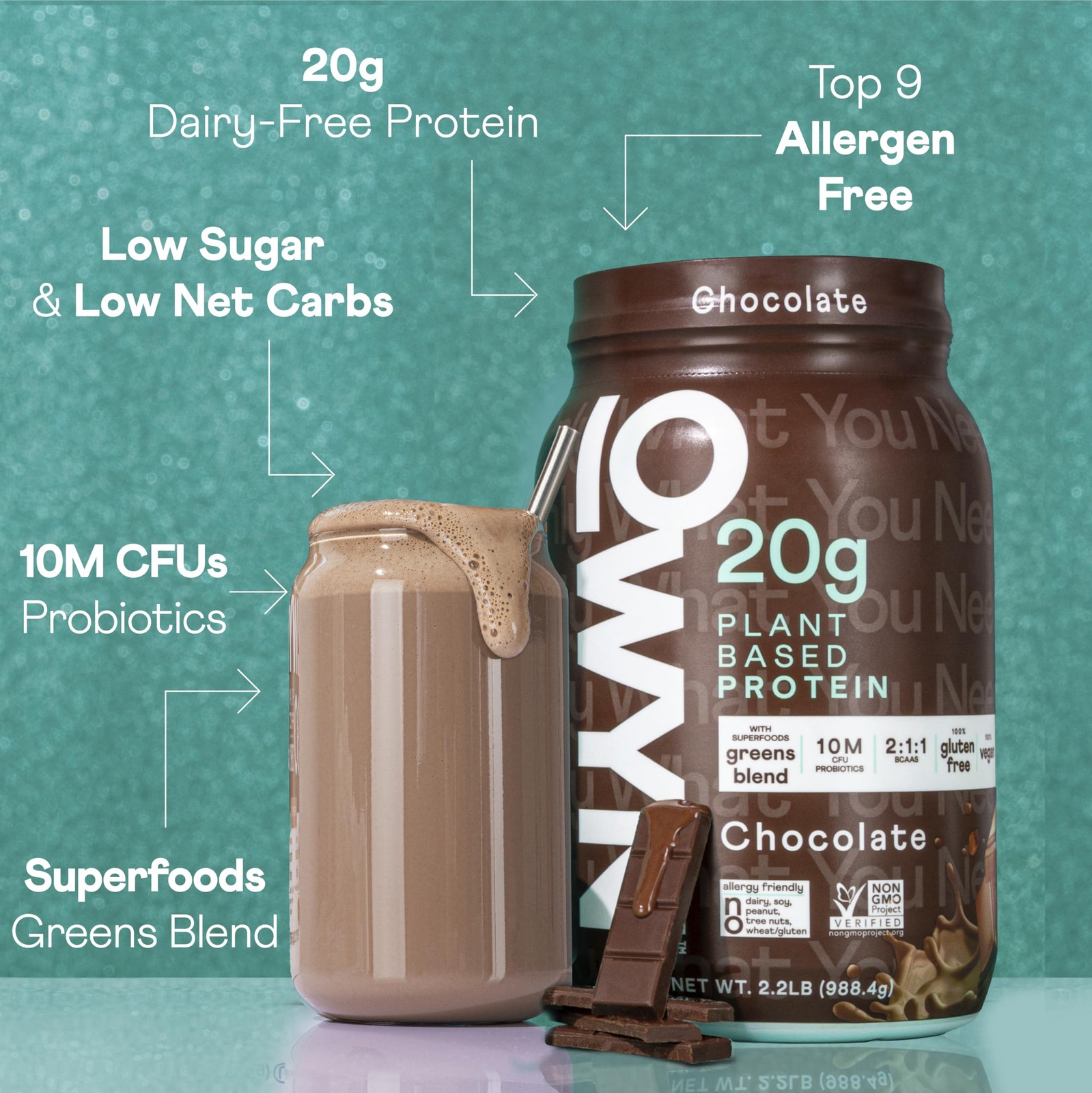 OWYN Only What You Need Chocolate Flavored Protein 2.2 Pound (Pack of 1)