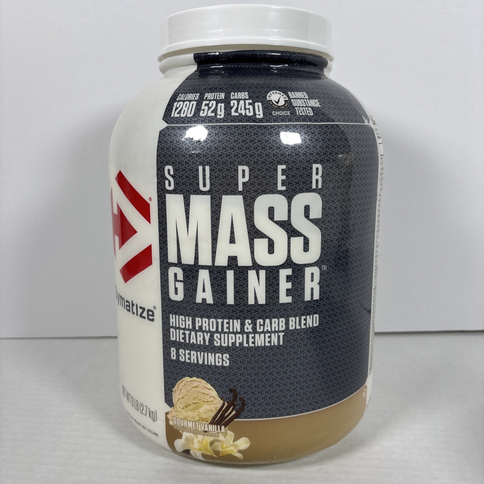 Super Mass Gainer Protein Powder – 1280 Calories, 52g Protein, Gourmet Vanilla