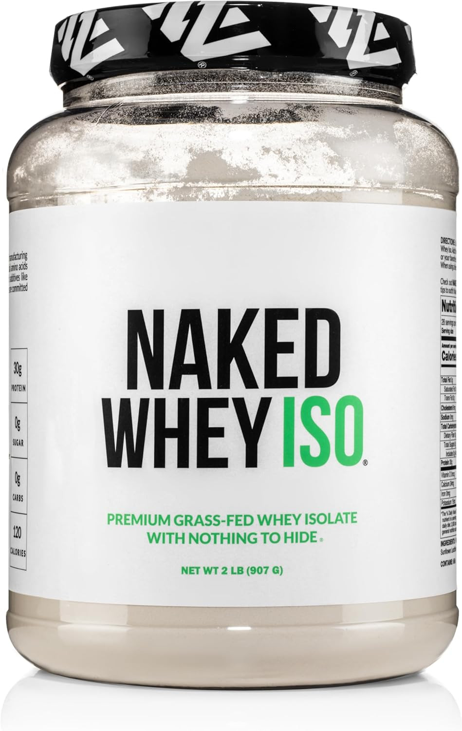 Whey Isolate Protein – Only 2 Ingredients, 30G Grass-Fed Protein, Zero Carb, Unf