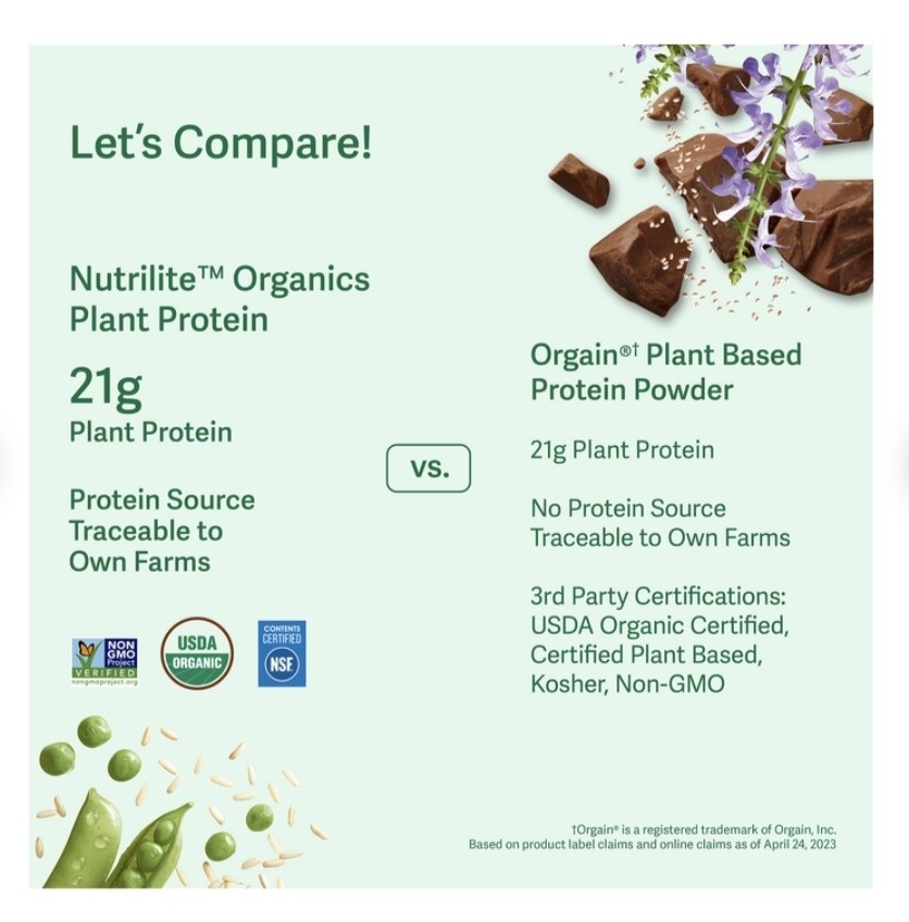 Nutrilite Plant Protein Powder Organic – Vanilla