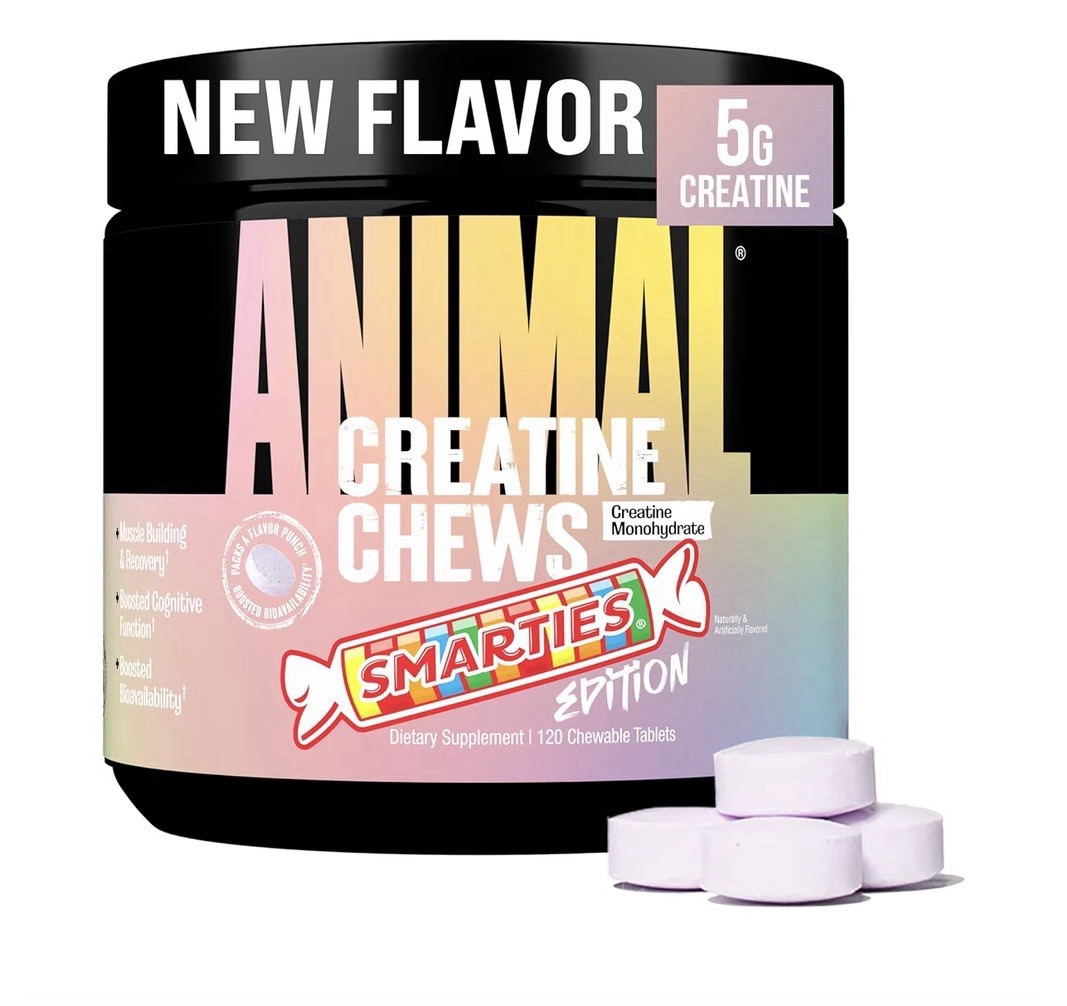 Animal Creatine Monohydrate Chews Smarties Edition 5g 120 Tablets