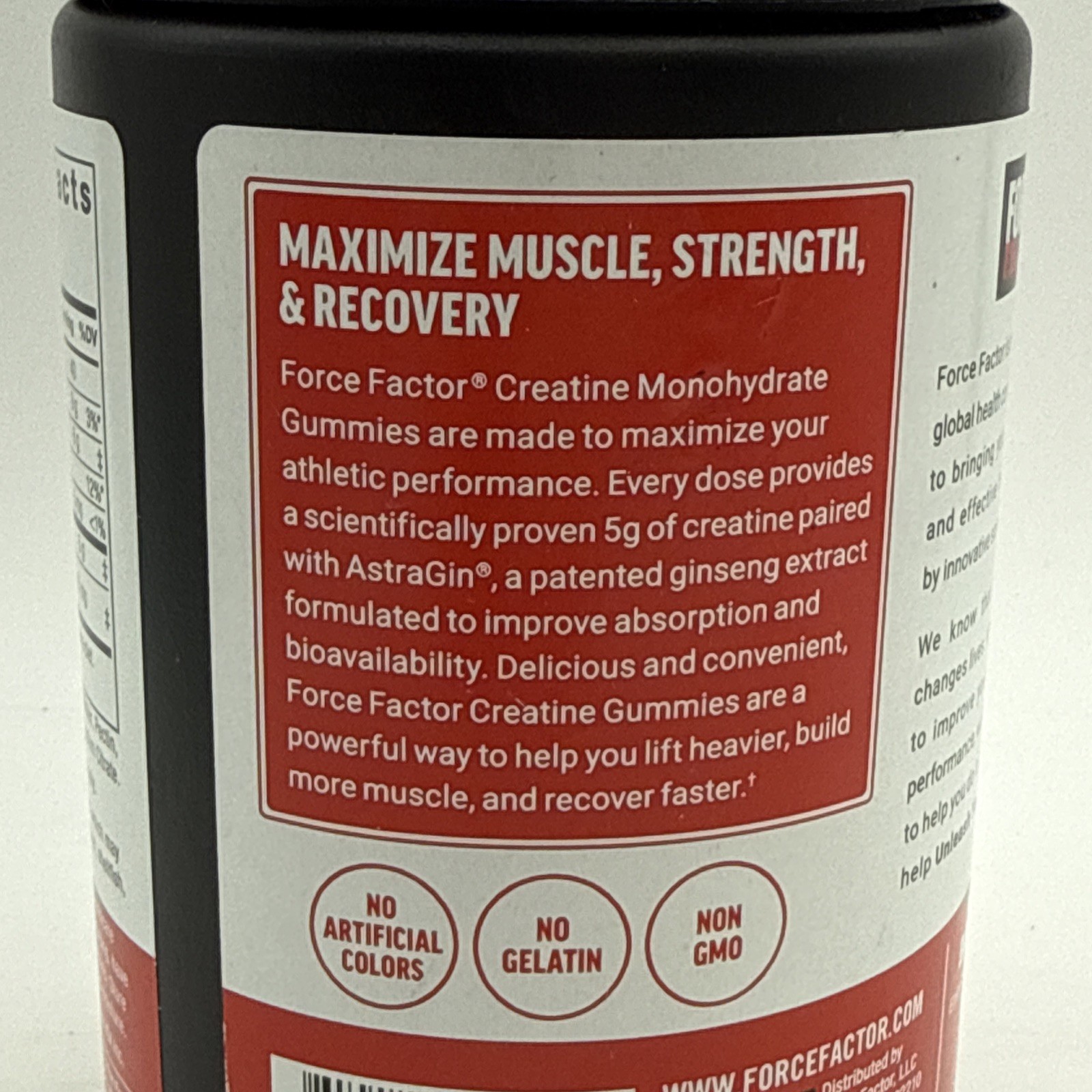 Force Factor Creatine Monohydrate Gummies 150ct 5g Dose EXP 11/2026