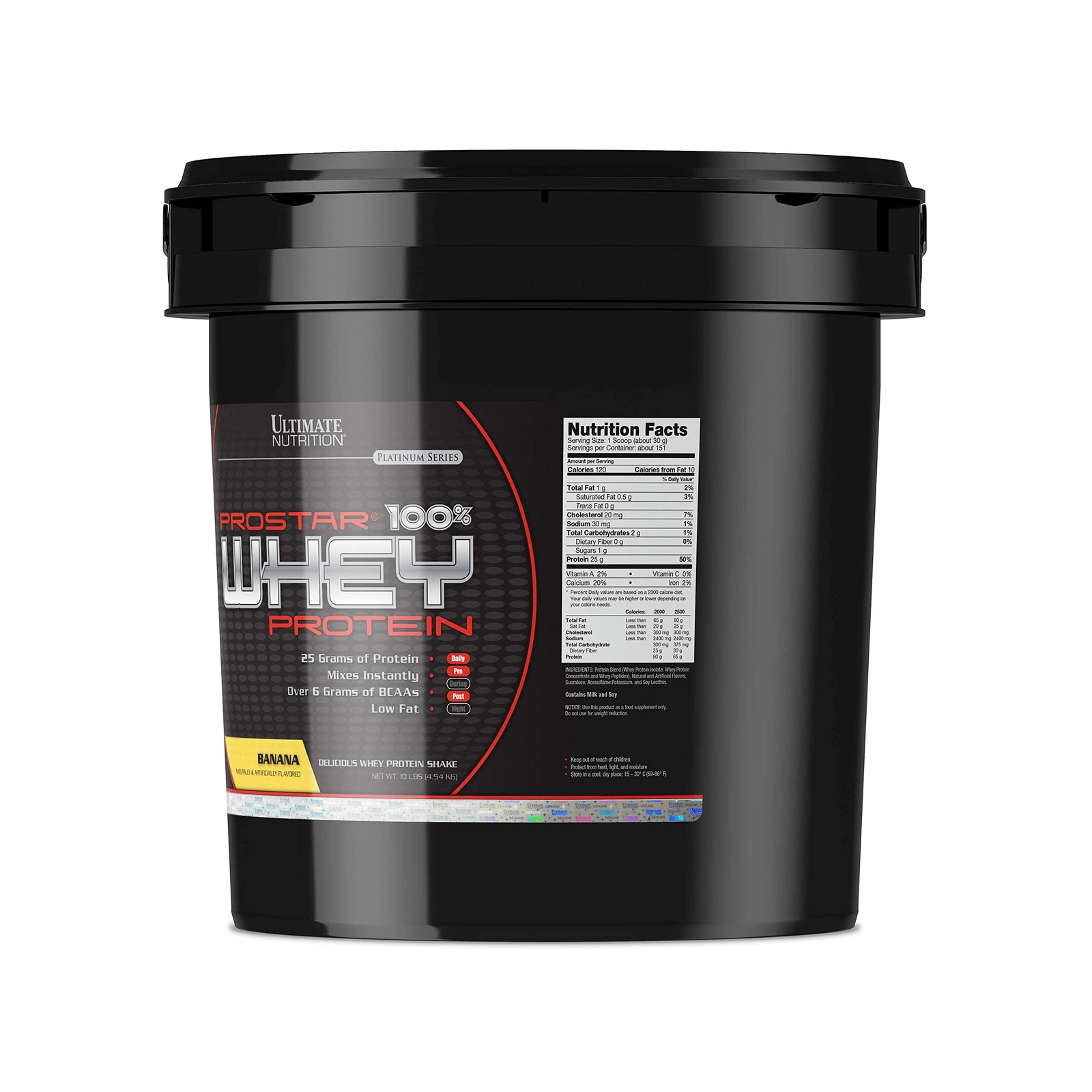 Ultimate Nutrition Prostar Whey (10lbs) Banana, 1 Units