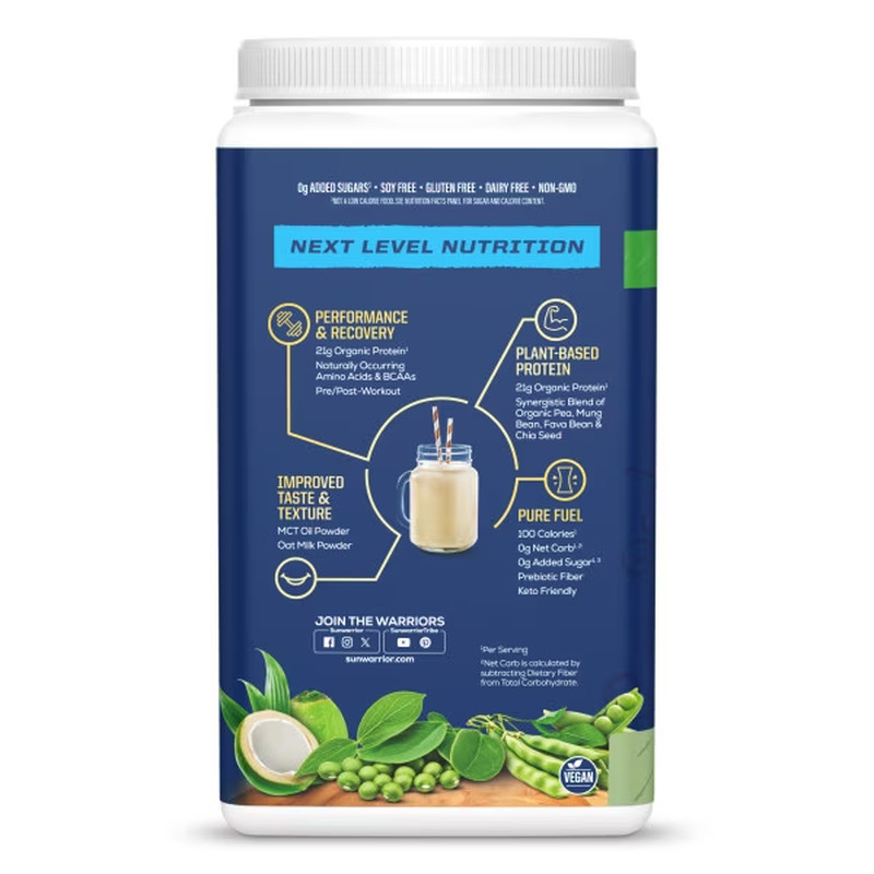 US Organic Warrior Blend Performance Unflavored 854.84G Tub (28 Srv)