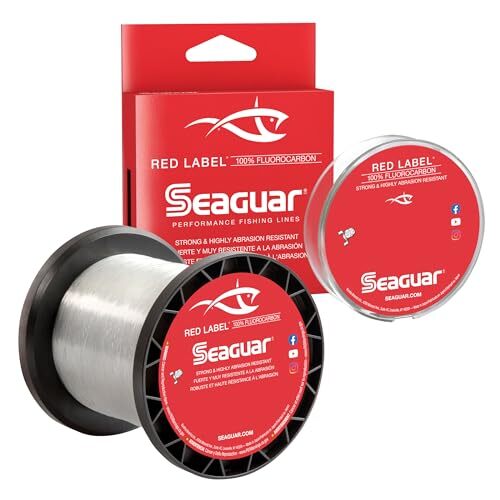 Seaguar Red Label 100% Fluorocarbon 200 Yard Fishing Line (12-Pound), Clear