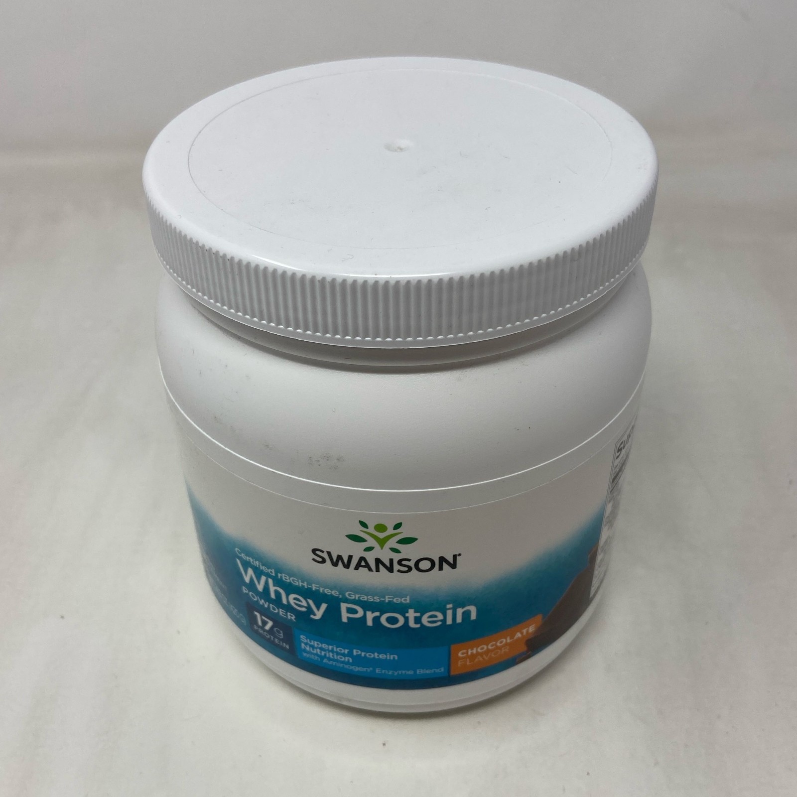 Swanson Whey Protein Powder Chocolate 14.8 oz (420g) Grass-Fed