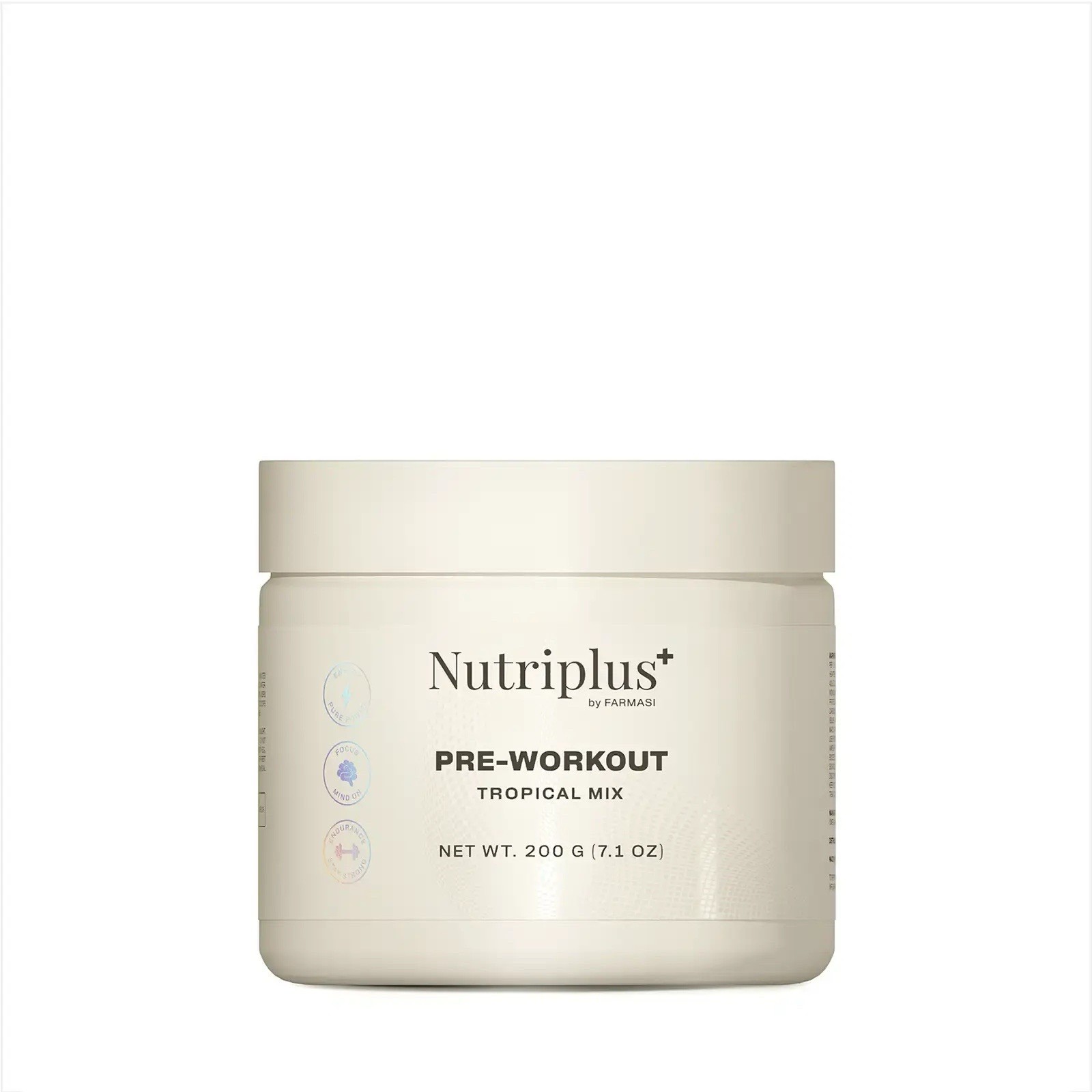 Nutriplus Pre-Workout Tropical Mix Naturally Flavored Net Wt. 200 G (7.1 Oz)