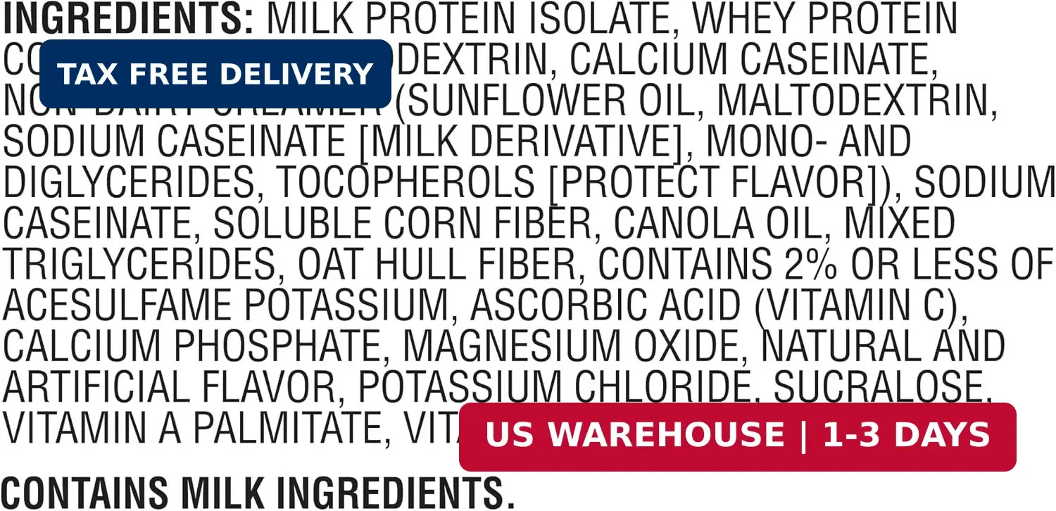 Muscle Milk Genuine Protein Powder, Vanilla Crème, 1.93 Pounds, 12 Servings, 32g