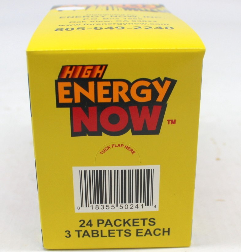 High Energy Now Herbal Booster Supplements 24 packs 72 pills Memory Tablet