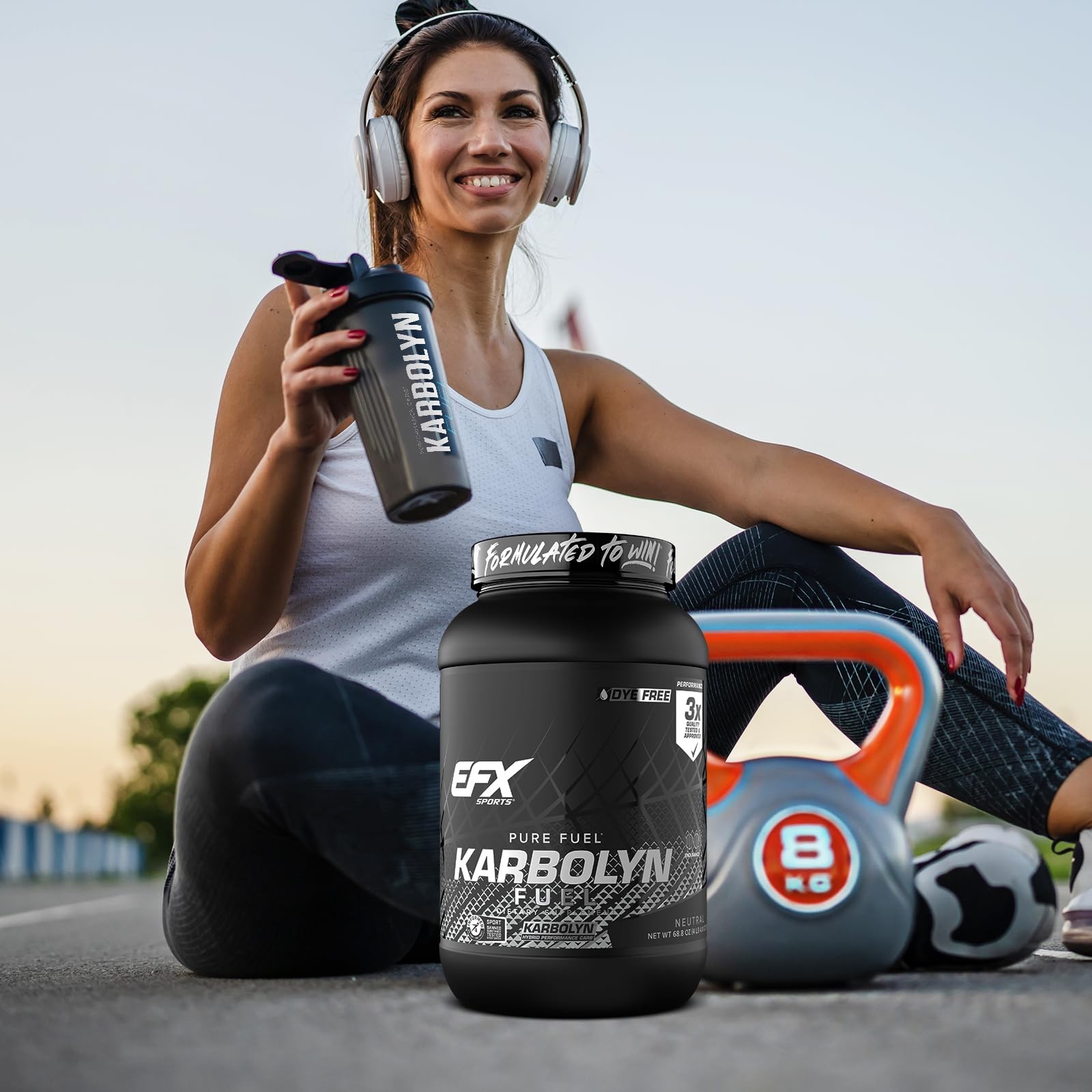 EFX Sports Karbolyn Fuel | FastAbsorbing Carbohydrate Powder | Carb Load, Sus…