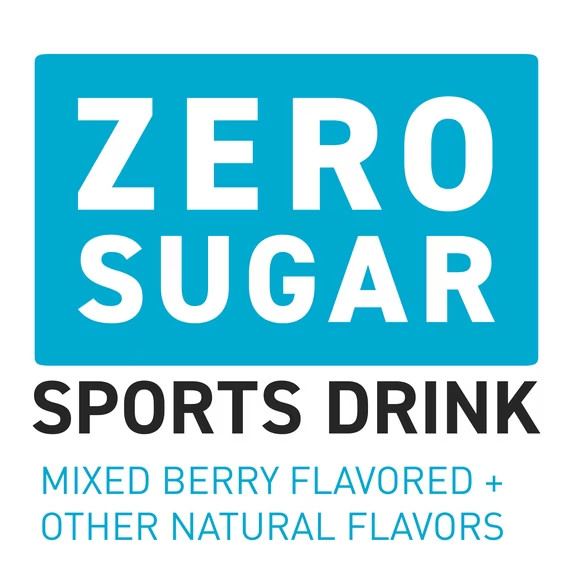 Powerade Zero Sugar Mixed Berry Sports Drink 20oz Bottles 24 Pack