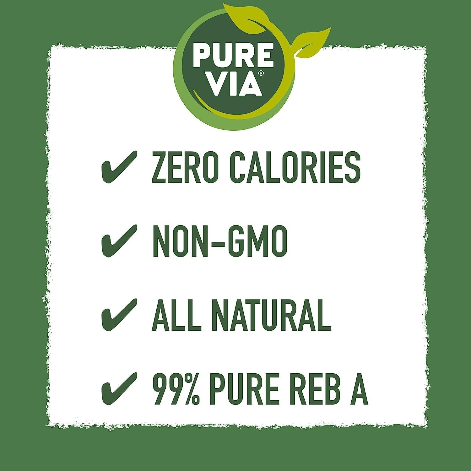 Pure Via Stevia Sweetener 28.2oz (800 packets) 28.21 Ounce (Pack of 1)