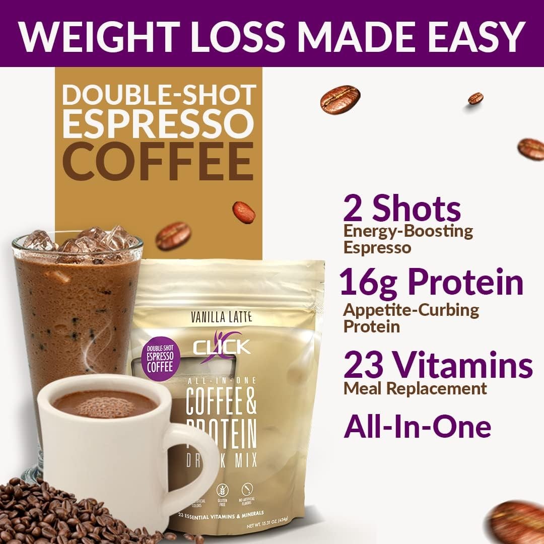 Click Coffee & Protein Powder Bag – Vanilla Latte