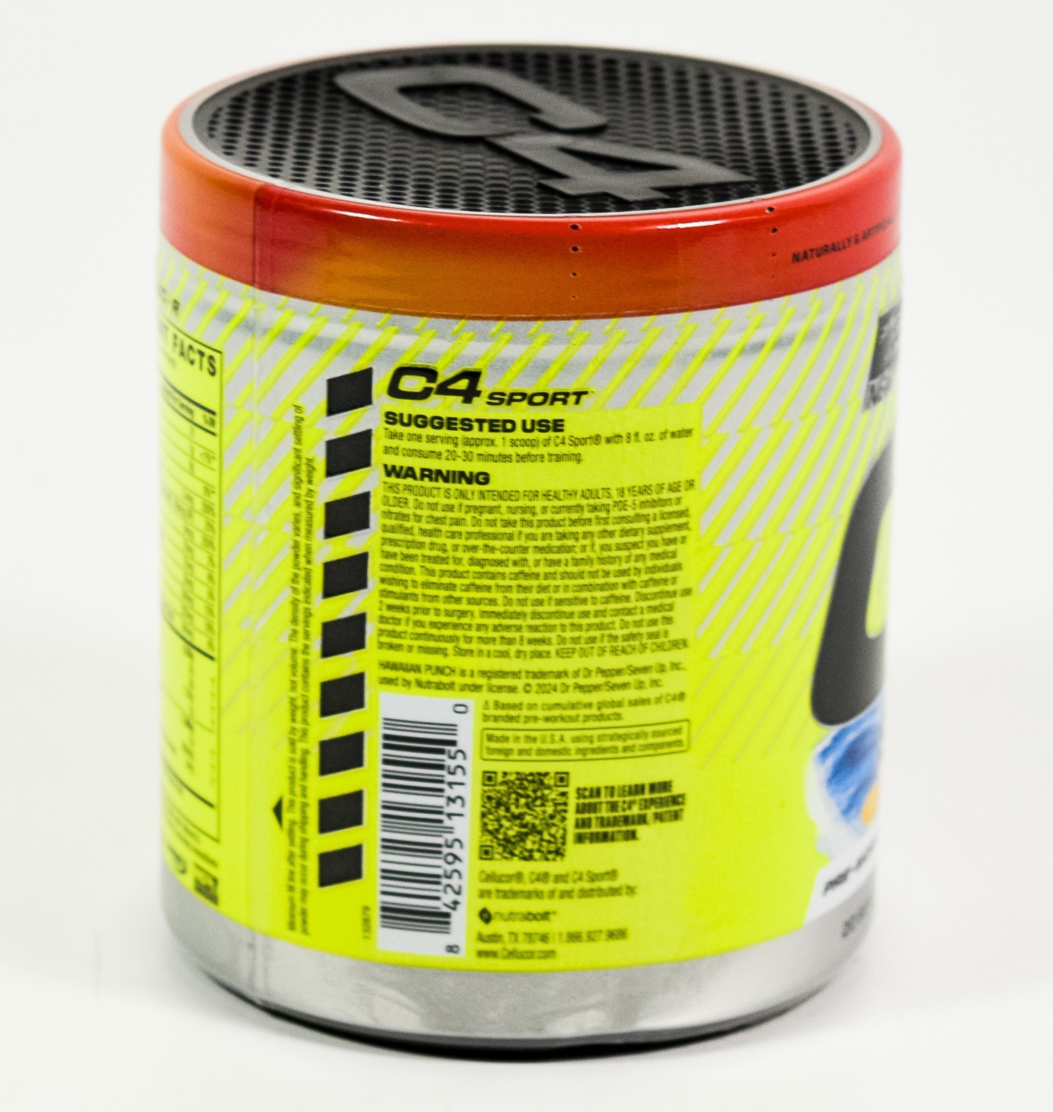 Cellucor C4 SPORT Pre-Workout 8.9oz Hawaiian Punch FRUIT JUICY RED 02/2027