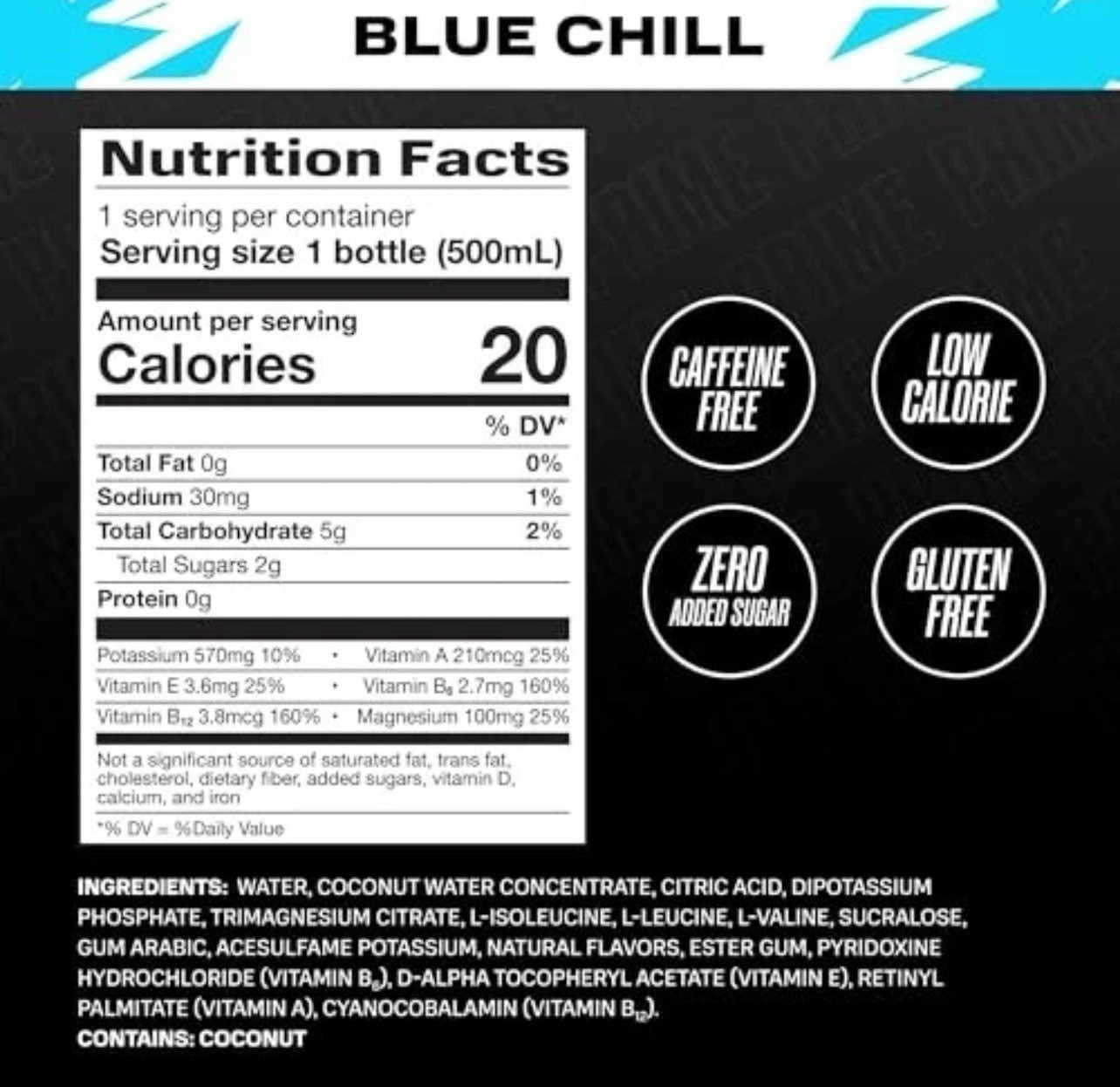 PRIME ICE Hydration Drink 16.9oz Pack of 12 Zero Sugar Electrolyte Beverage New