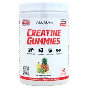 Allmax Nutrition Creatine Gummies (1250mg) Tropical Fruit Punch 90 gummy