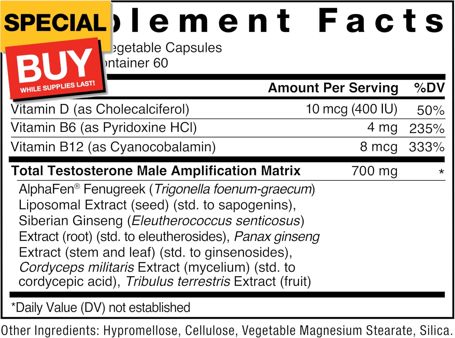 Test X180 Legend Testosterone Booster for Men to Build Muscle & Strength, Perfor