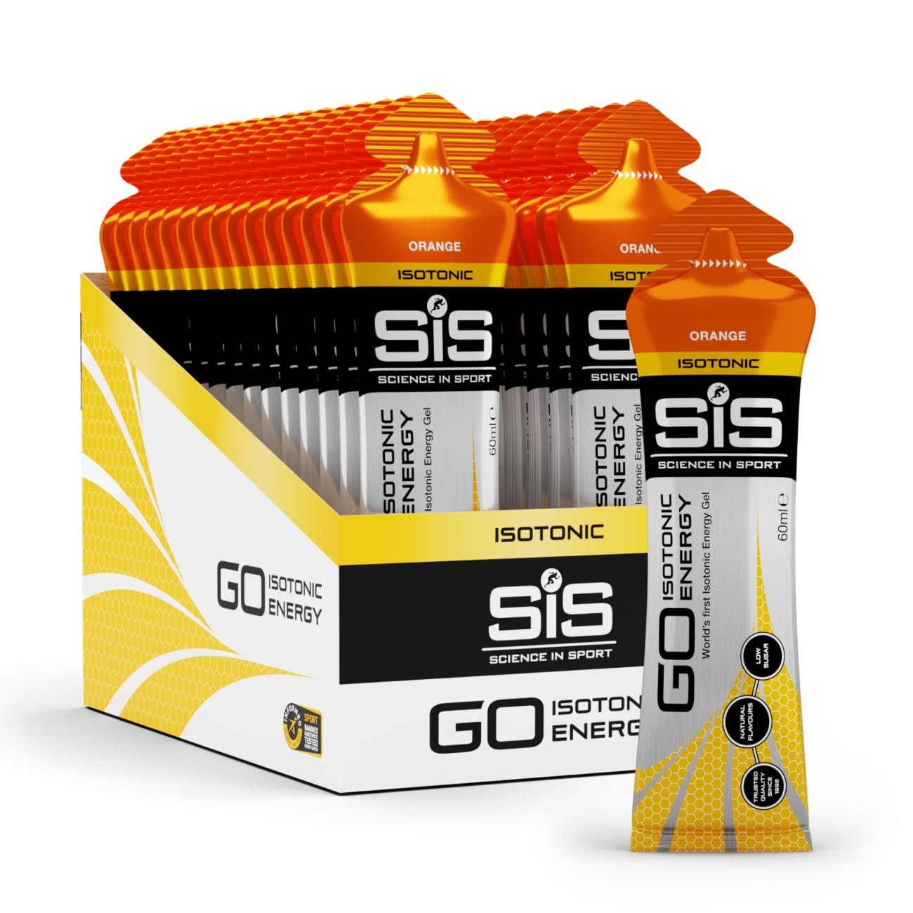 Science in Sport GO Isotonic Energy Gel – 60 Fl Oz (Pack of 1), Orange