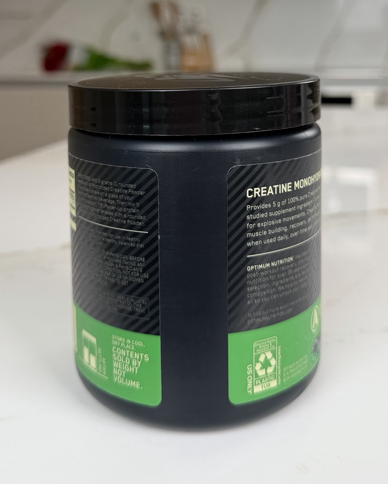 Optimum Nutrition, Micronized Creatine Powder, Unflavored, (300 g) 60 servings