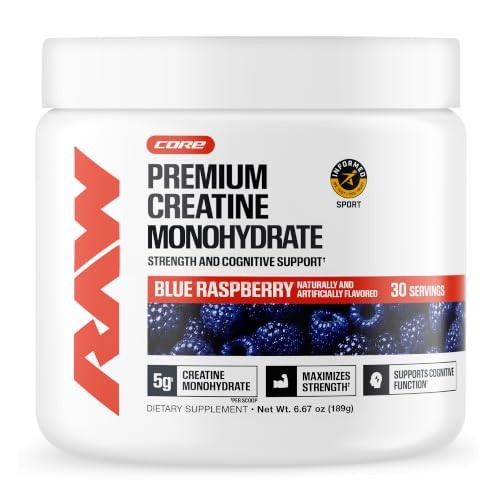 Creatine Monohydrate Powder Fruit Punch 30 Servings Muscle