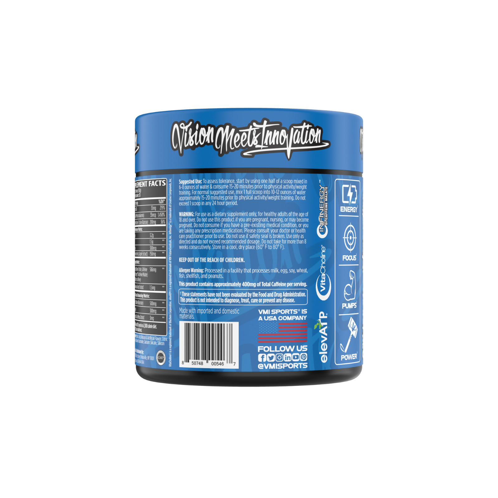 VMI Sports® KXR Best Pre-Workout Supplement – Patriot Pop