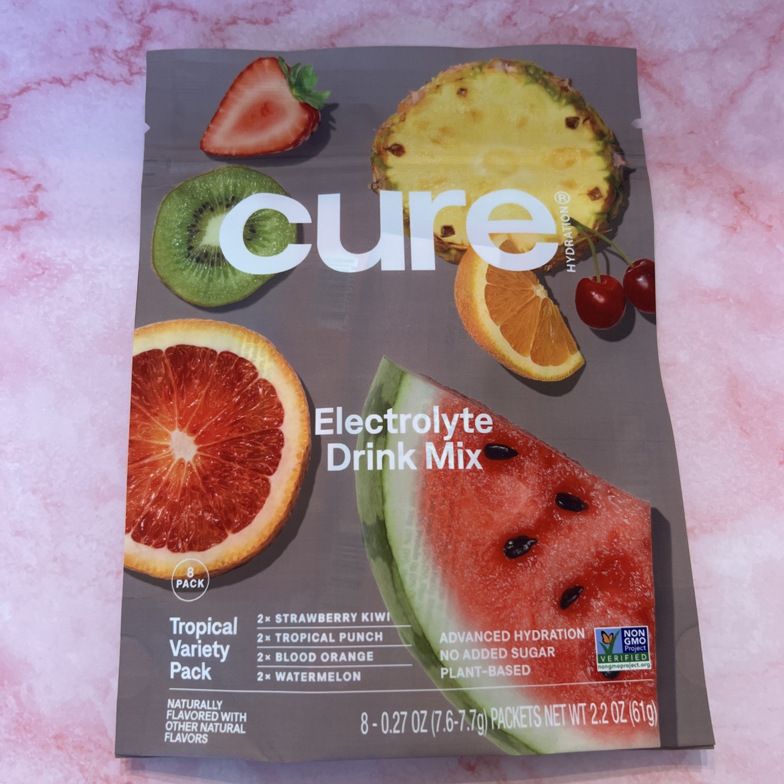 Cure Hydration Electrolyte Drink Mix Flavor 8ct NEW SEALED