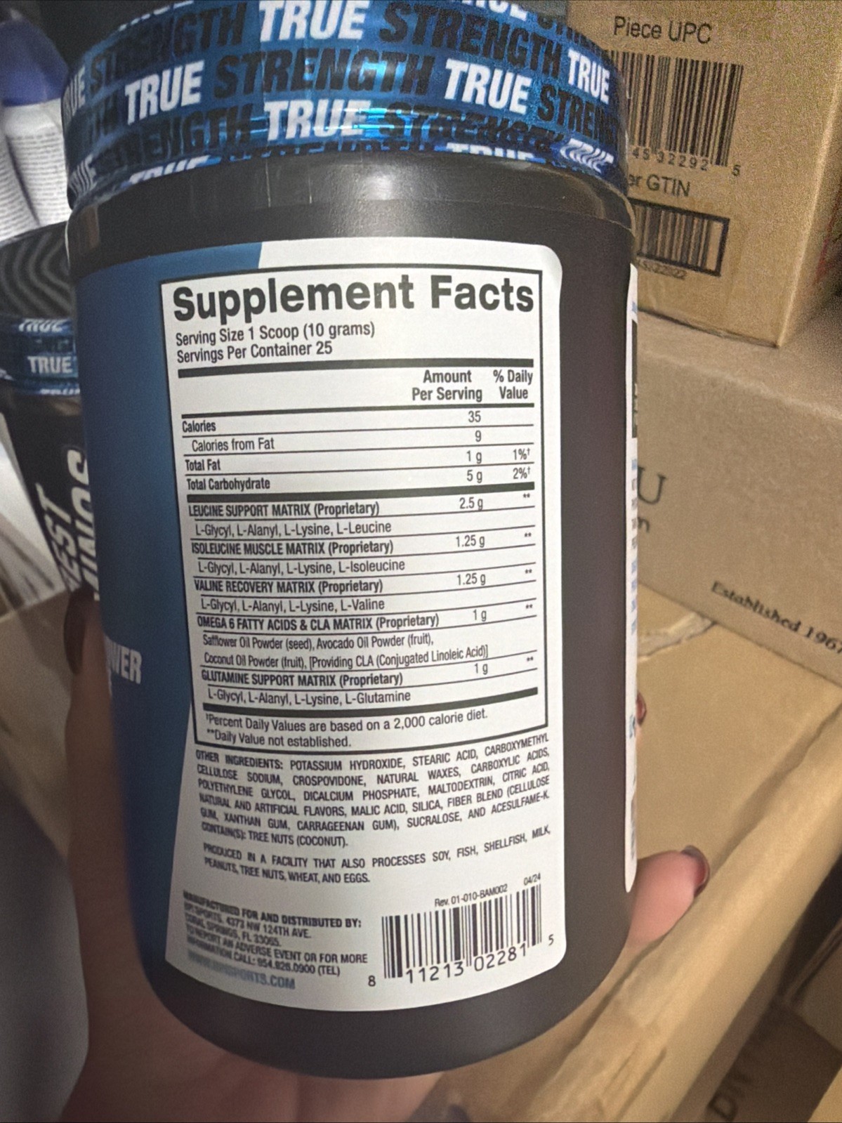 BPI Sports Best Aminos – BCAA Powder Post Workout & Glutamine Arctic Ice 8.82oz