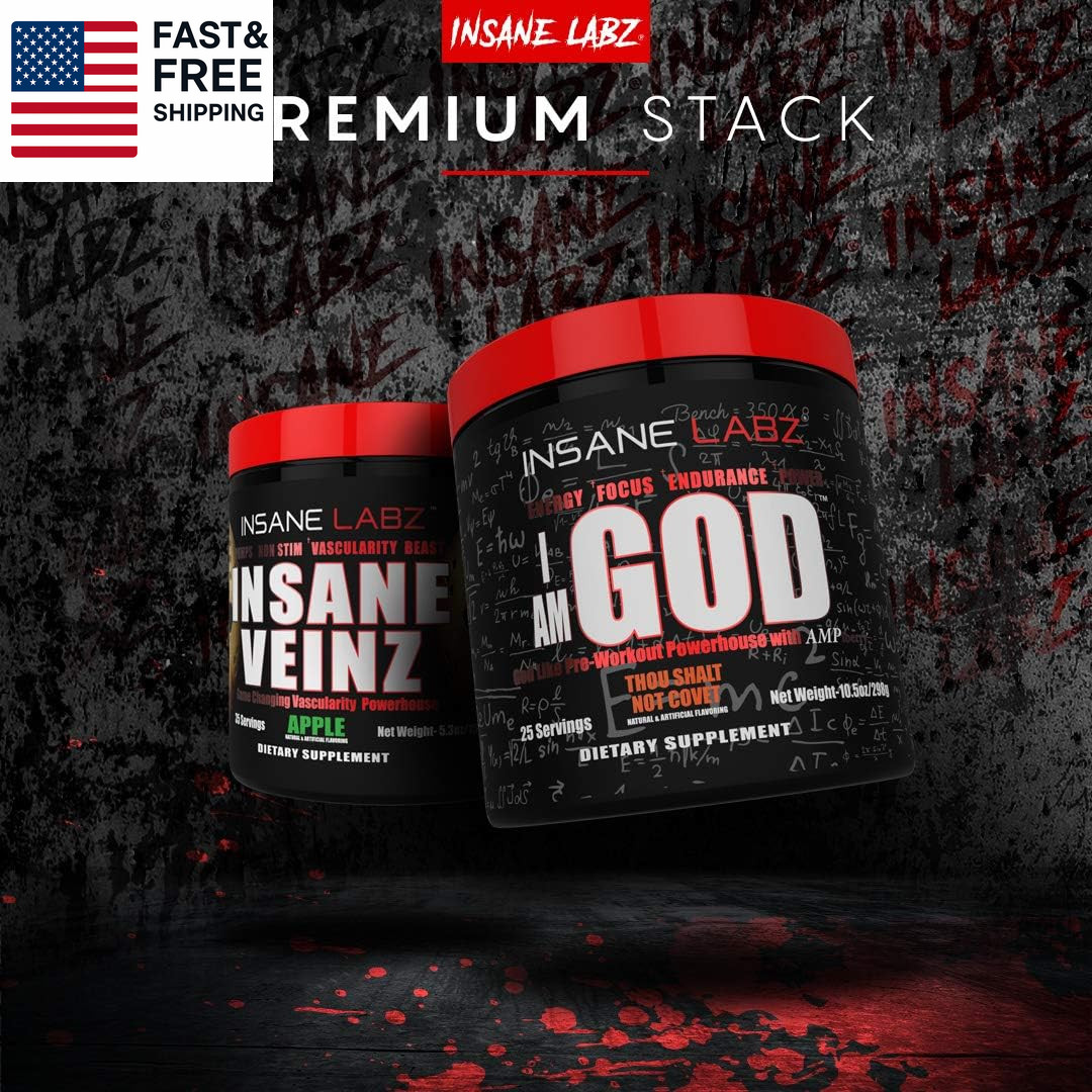 I Am God Pre Workout, High Stim Pre Workout Powder Loaded with Creatine and DMAE