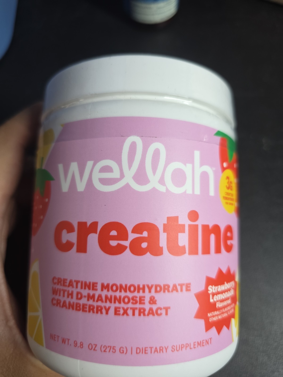 Wellah Creatine for Women 50 Servings, Strawberry Lemonade – Creatine