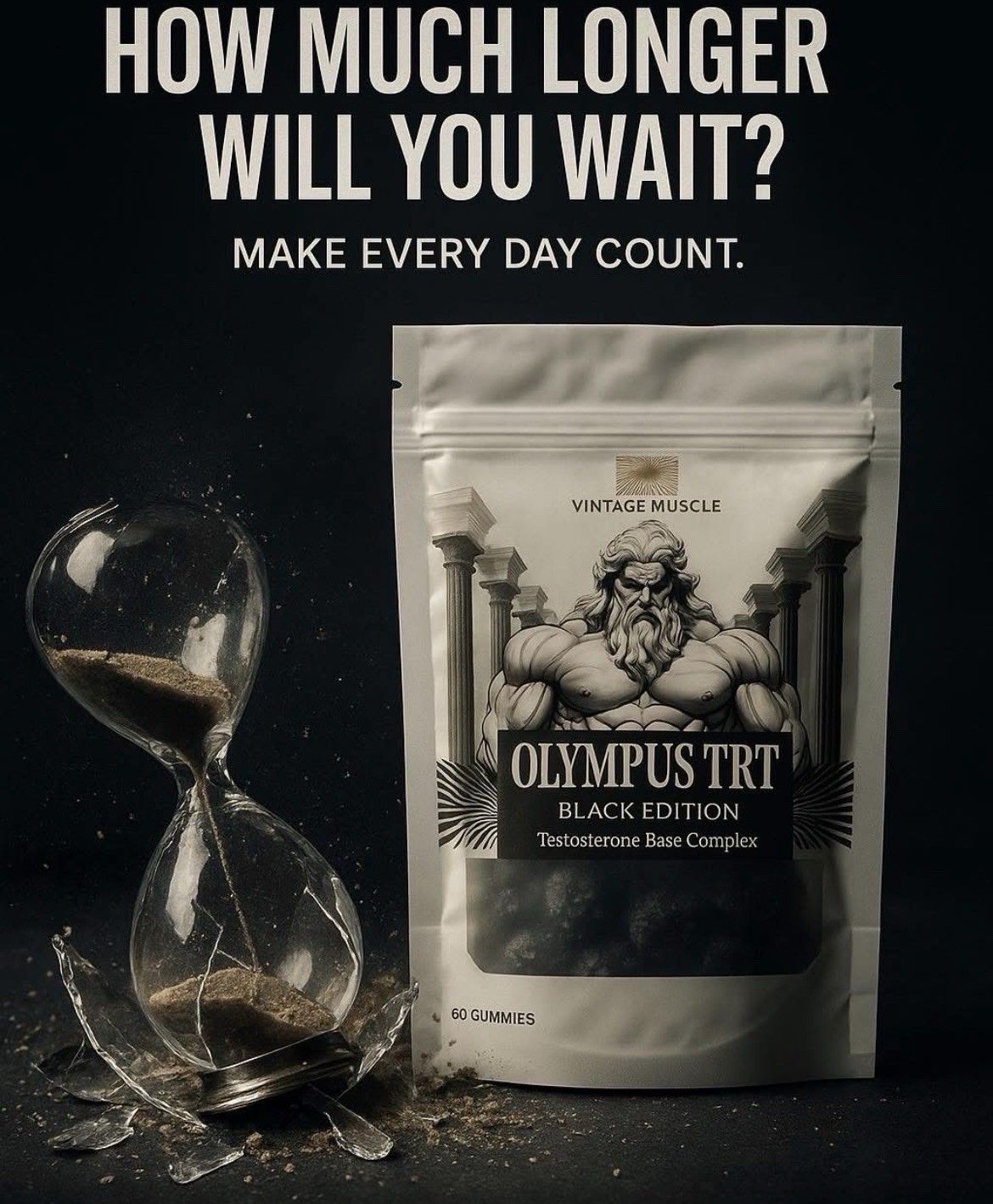 Olympus TRT 4Dhea 2 Step PreCursor 2 Test. Base Gummies By Vintage Muscle💪🏛️🌍