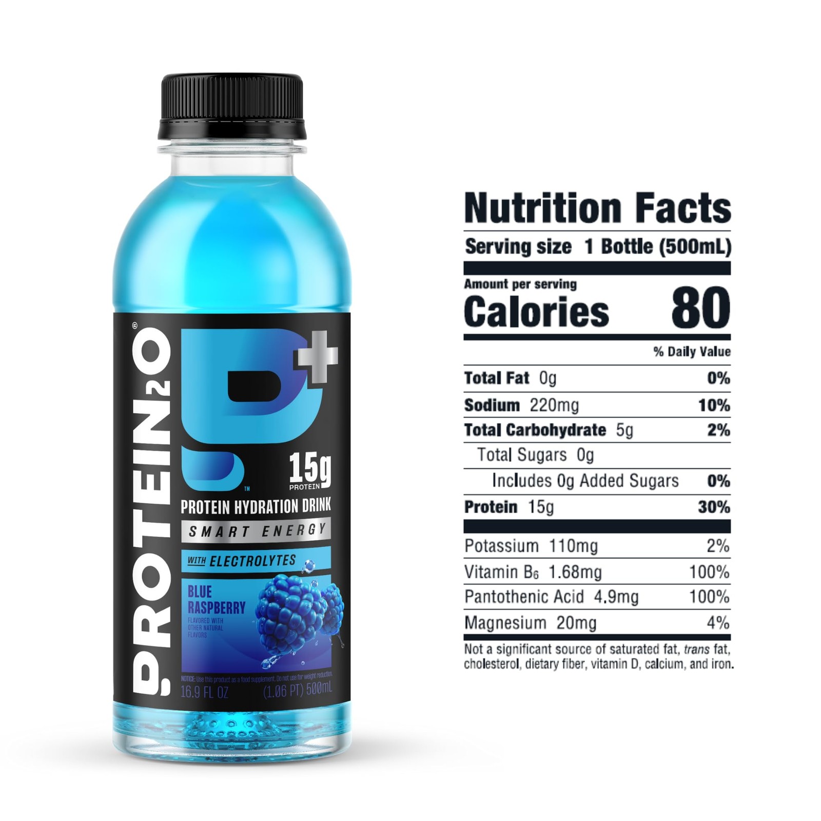 Protein2o 15g Whey Protein Isolate Hydration Drink 16.9 Fl Oz (Pack of 12)