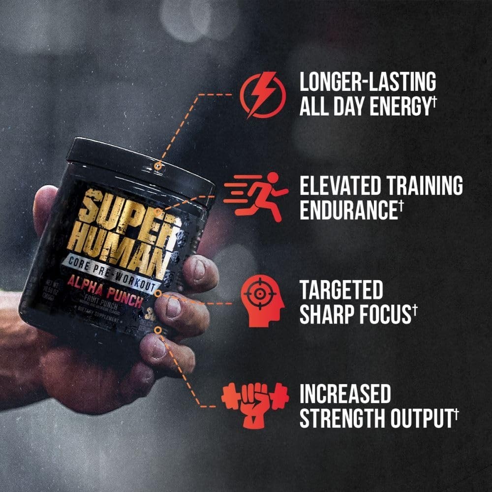 Pre Workout Powder with Creatine, Beta Alanine, L-Citrulline & Caffeine – 30 Ser