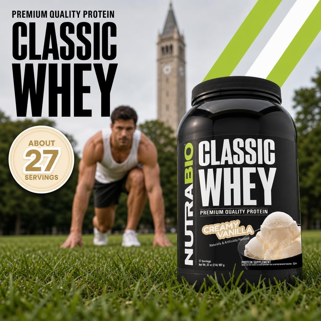 Nutrabio Classic Whey Protein Powder- 25G Of Protein Per Scoop – Full-Spectrum